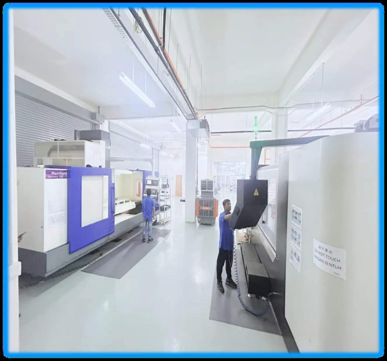 TPTW Engineering CNC machining floor overview