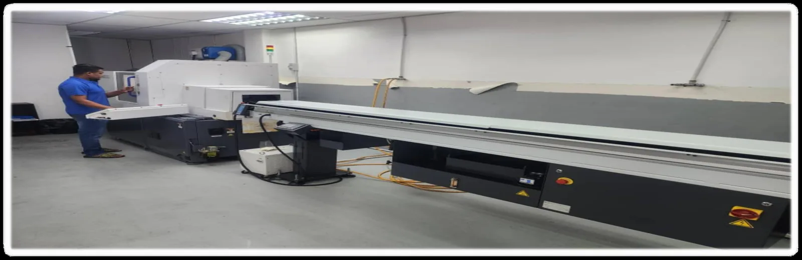 TPTW Engineering CNC turning department — long-bed lathe