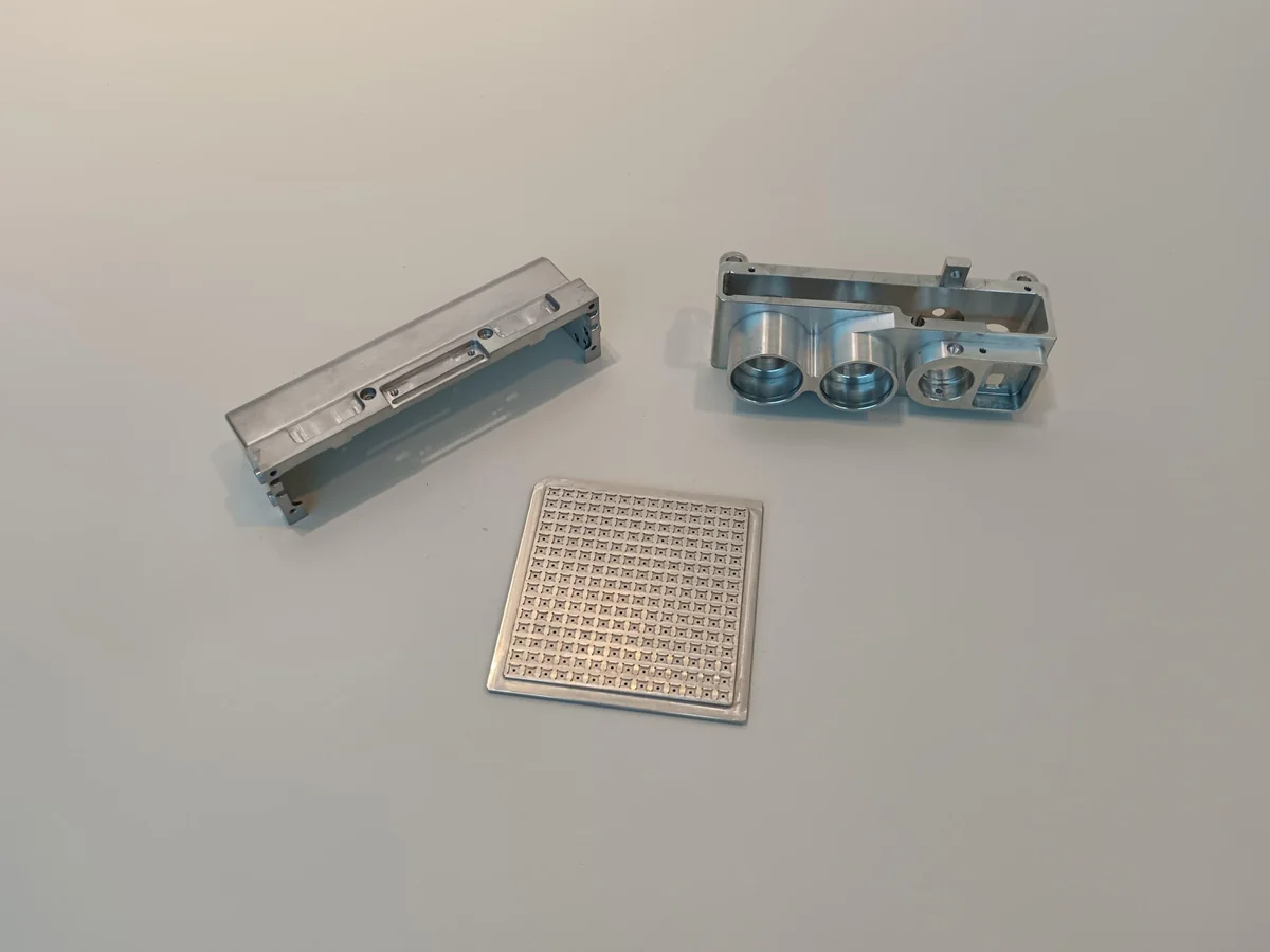 CNC milled aluminium housing components